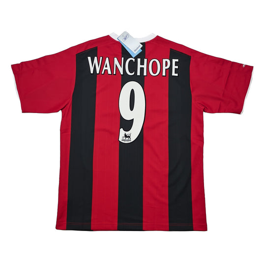 2003/04 MANCHESTER CITY WANCHOPE #9 *BNWT* AWAY SHIRT (M) REEBOK