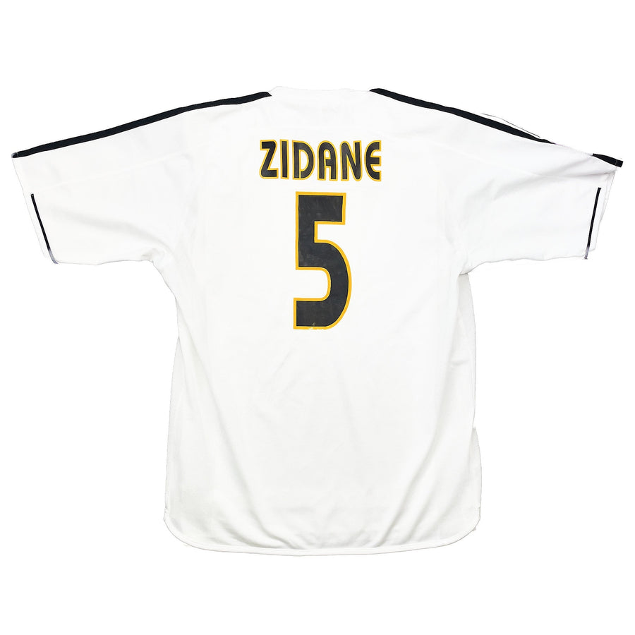 2003/04 Real Madrid Zidane #5 *Player Issue* Home Shirt (L) Adidas