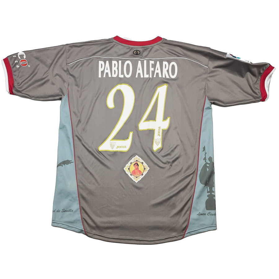 2003/04 Sevilla Pablo Alfaro #24 *Match Issue* Third Shirt (XL) Joma