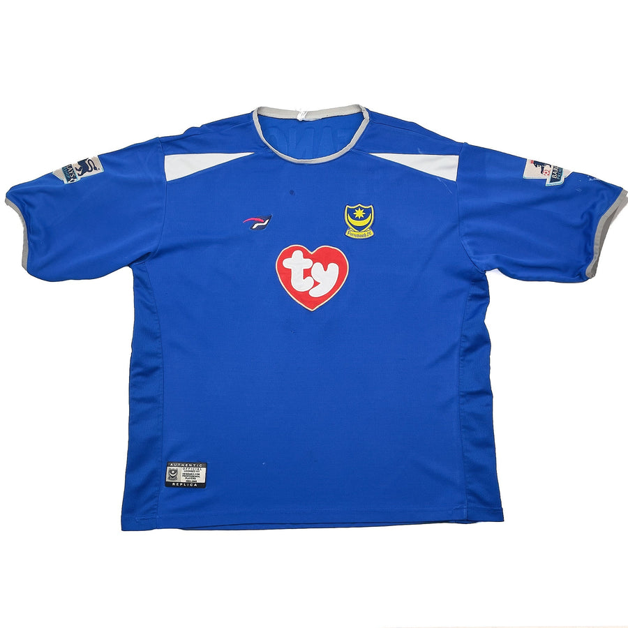2003/05 Portsmouth Stefanovic #3 Home Shirt (S) OM