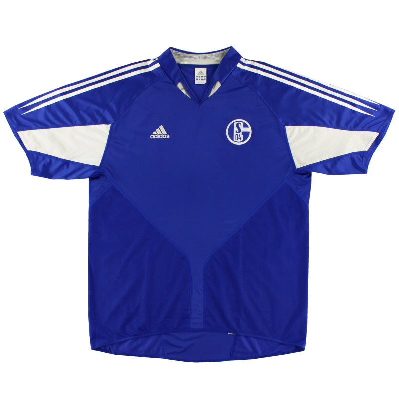 2004-05 Schalke Home Shirt XXL - Classic Football Kit