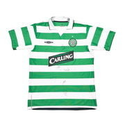 2004/05 Celtic Juninho #7 *Squad Signed* Home Shirt (L) Umbro