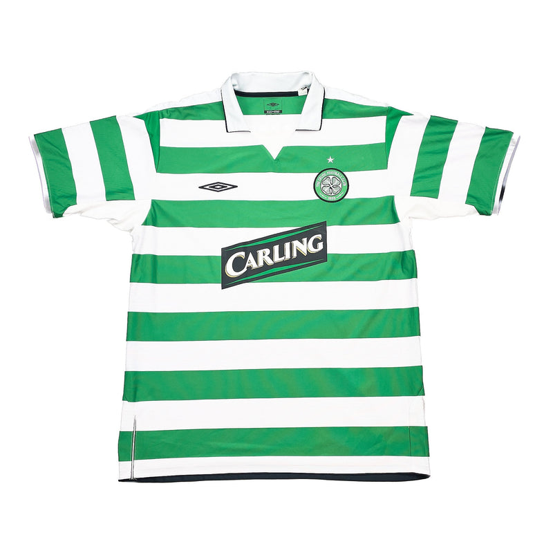 2004/05 CELTIC JUNINHO #8 HOME SHIRT (XL) UMBRO