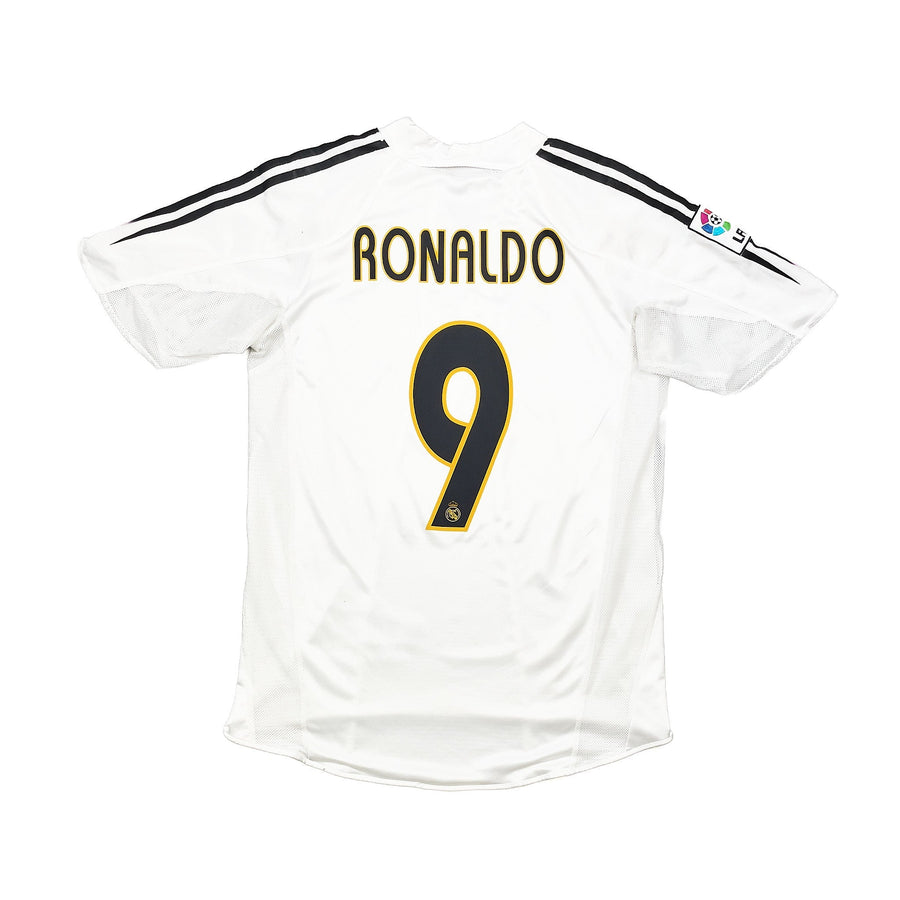 2004/05 Real Madrid Ronaldo #9 *Player Issue* Home Shirt (M) Adidas