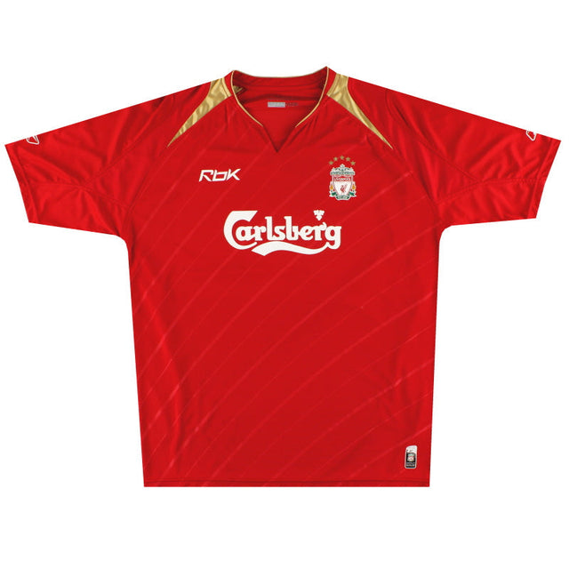 Liverpool 2005-06 home Champions League shirt L