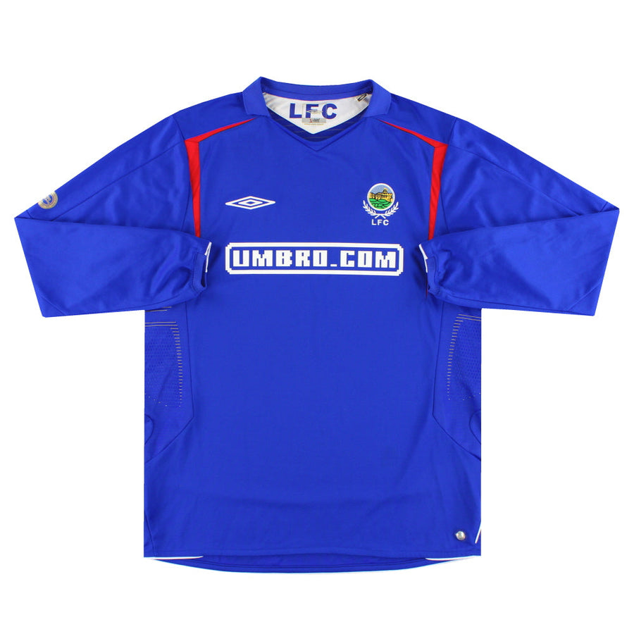 2005-06 Linfield Umbro Home Shirt L/S L