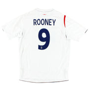 2005-07 England Umbro Home Shirt Rooney #9 XL