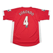 2005/06 Charlton Athletic Sorondo #4 Home Shirt (S) Joma