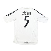 2005/06 Real Madrid Zidane #5 Home Shirt (M) Adidas
