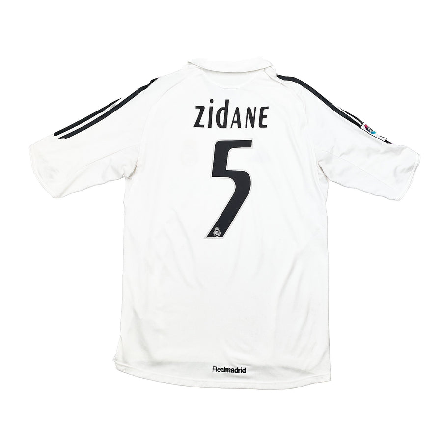 2005/06 Real Madrid Zidane #5 Home Shirt (M) Adidas