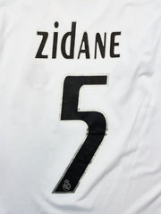 2005/06 Real Madrid Zidane #5 Home Shirt (M) Adidas