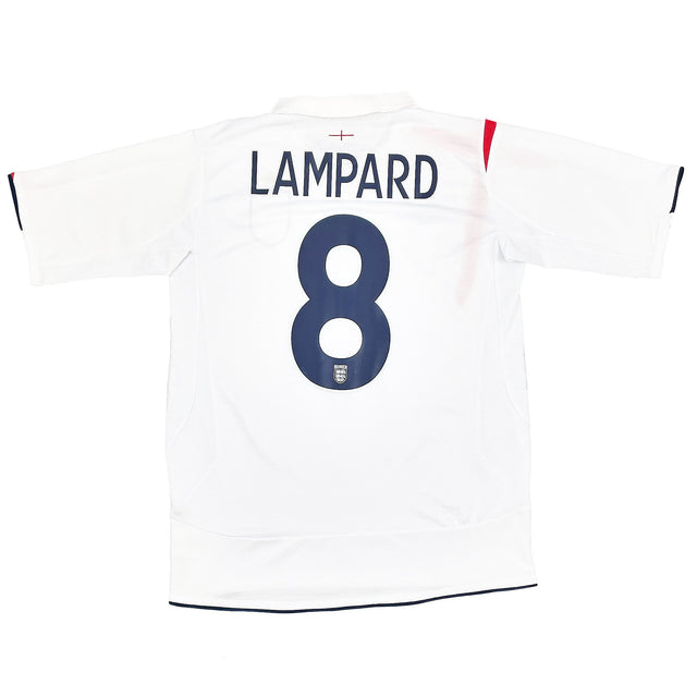 2005/07 ENGLAND LAMPARD #8 HOME SHIRT (S) UMBRO