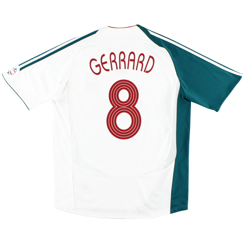 2006-07 Liverpool European Third Shirt Gerrard #8 L