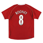 2006-07 Manchester United Nike Home Shirt Rooney #8 XL
