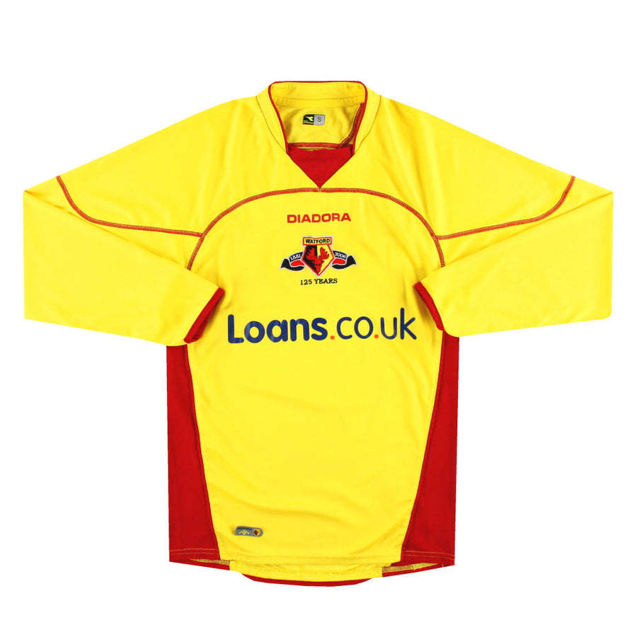 2006-07 Watford Diadora '125 Year' Home Shirt L/S