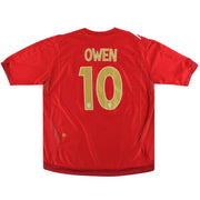 2006-08 England Umbro Away Shirt Owen #10 XL