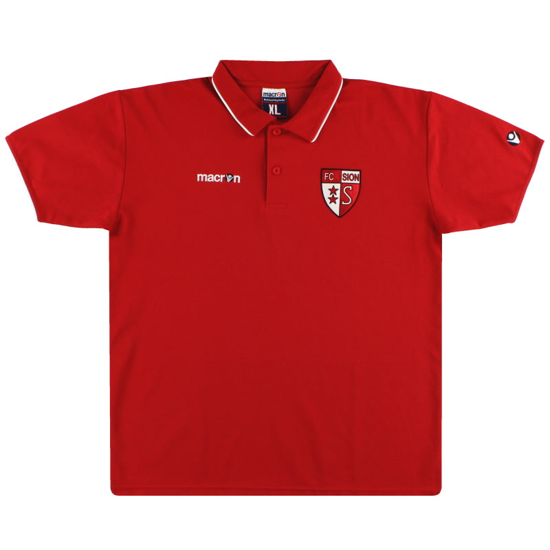 2007-08 FC Sion Macron Polo Shirt *Mint* XL