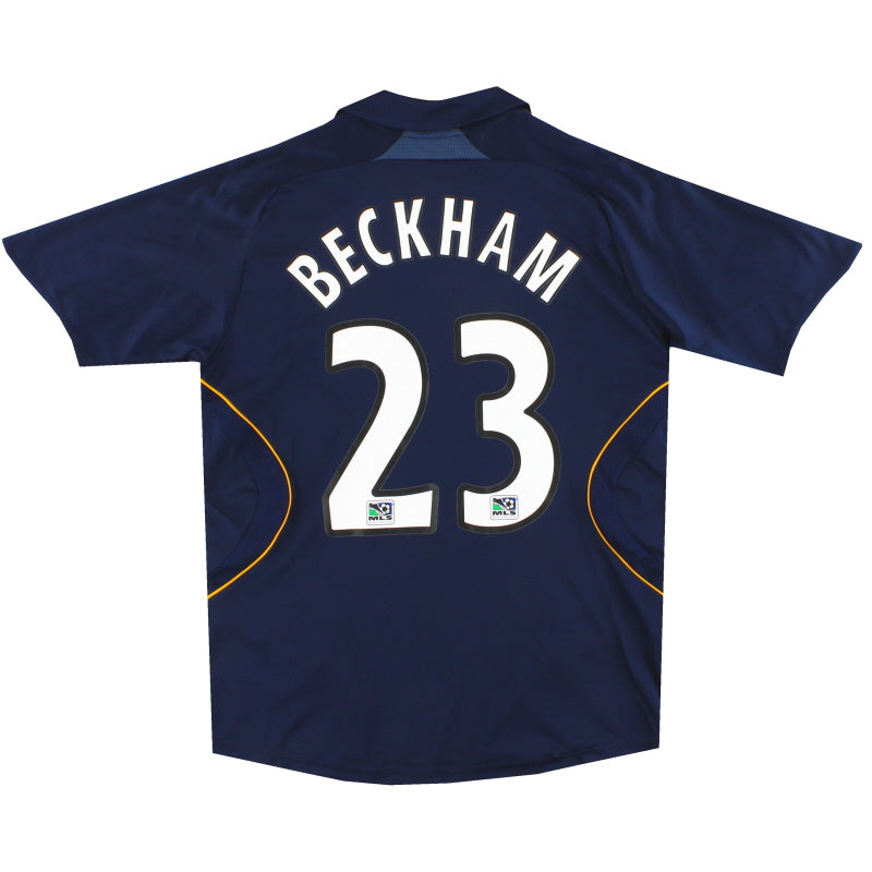 2007-08 LA Galaxy adidas Away Shirt Beckham #23 S.Boys