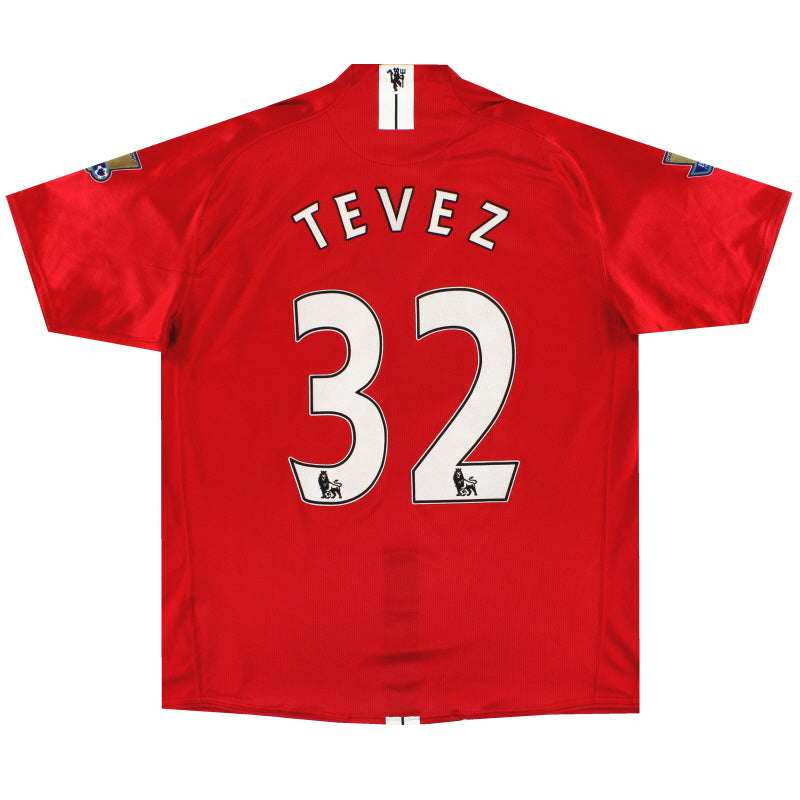 2007-08 Manchester United Nike Home Shirt Tevez #32 XL