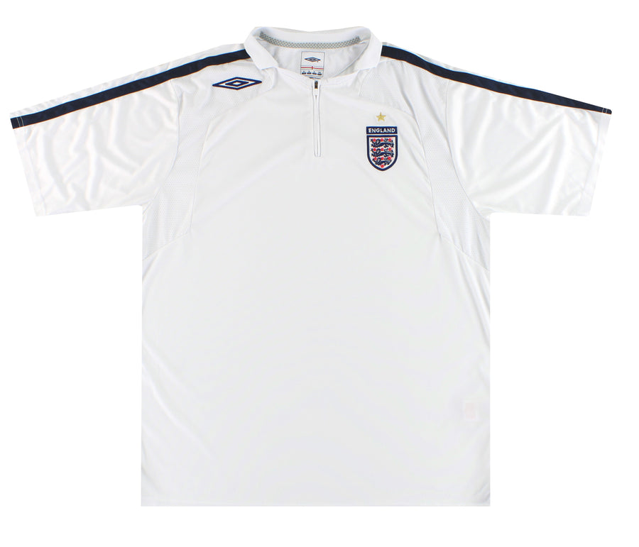 2007-08 England Umbro 1/4 Zip Training Shirt XL