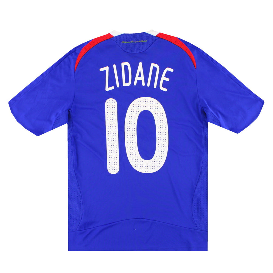 2007-08 France adidas Home Shirt Zidane #10 S