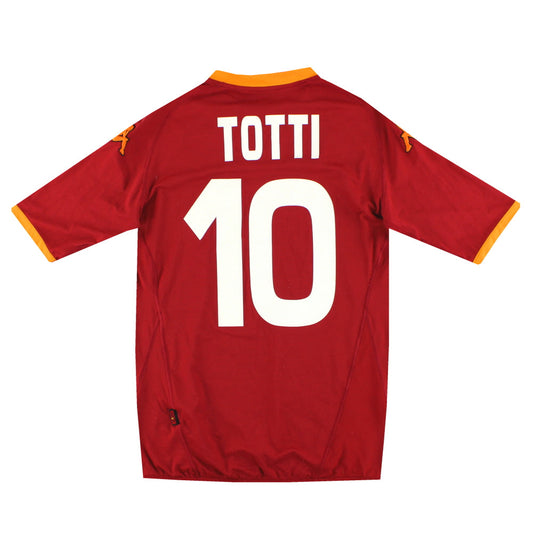 2007-08 Roma Kappa Home Shirt Totti #10 L