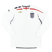 2007-09 England Umbro Home Shirt L/S M