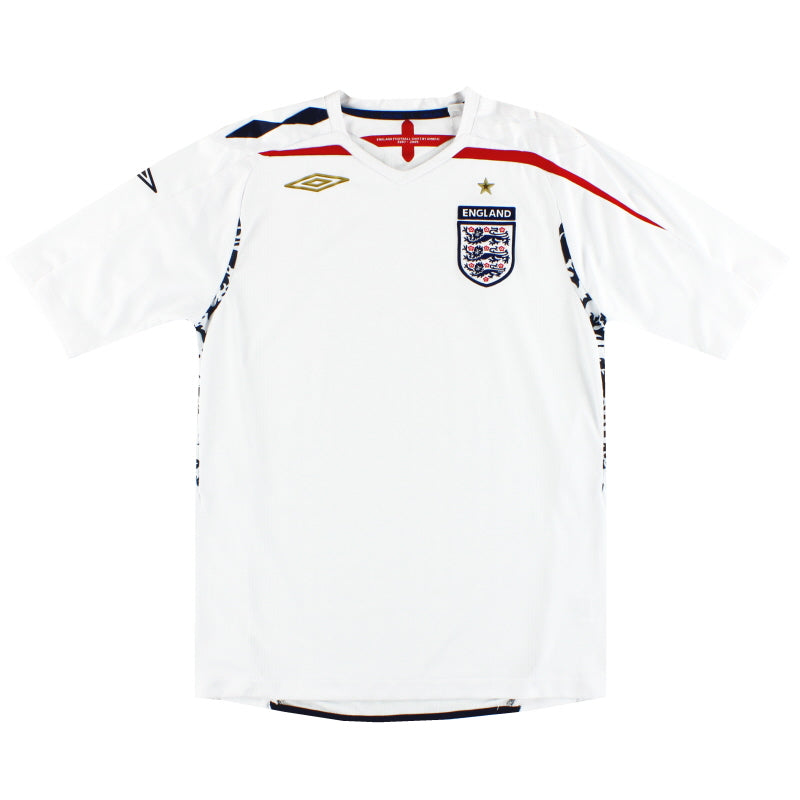 2007-09 England Umbro Home Shirt S