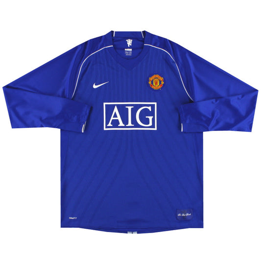 2007-09 Manchester United Nike Goalkeeper Shirt *Mint* L