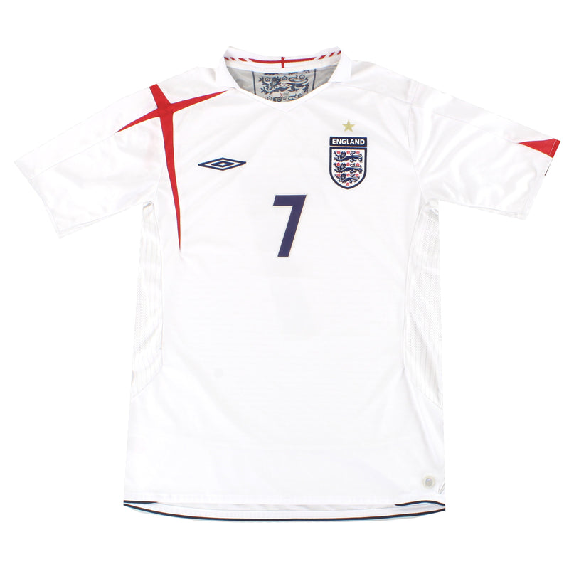 2005-06 England Umbro Home Shirt #7 L