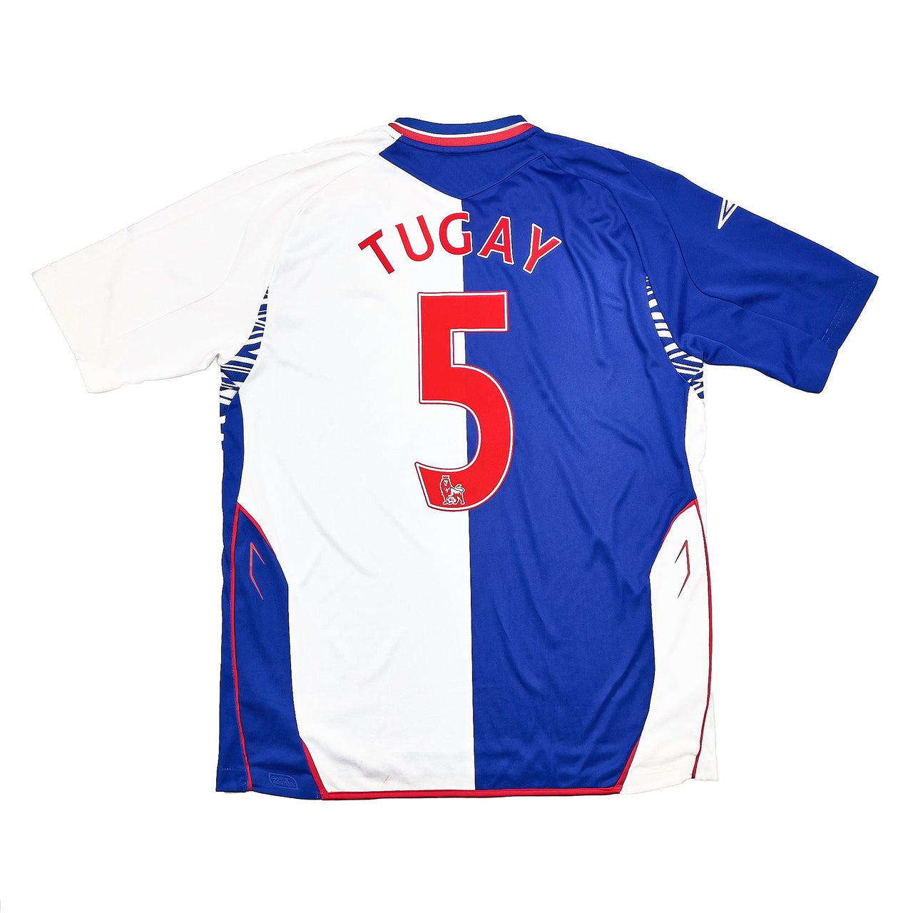 2007/08 BLACKBURN ROVERS TUGAY #5 HOME SHIRT (L) UMBRO