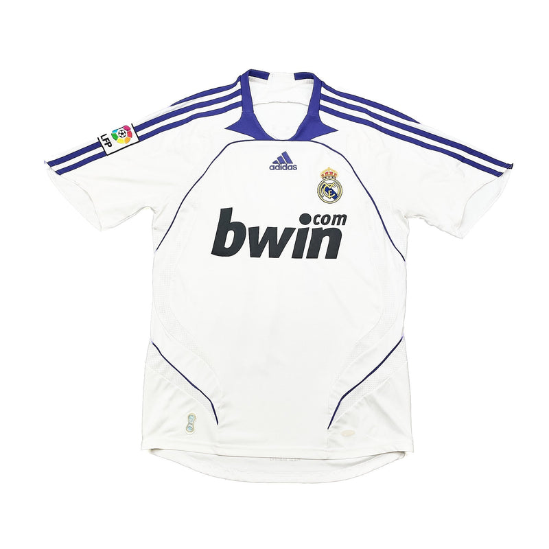 2007/08 Real Madrid Guti Haz #14 Home Shirt (M) Adidas
