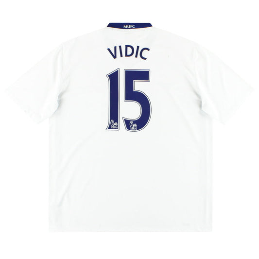 2008-09 Manchester United Nike Away Shirt Vidic #15 S