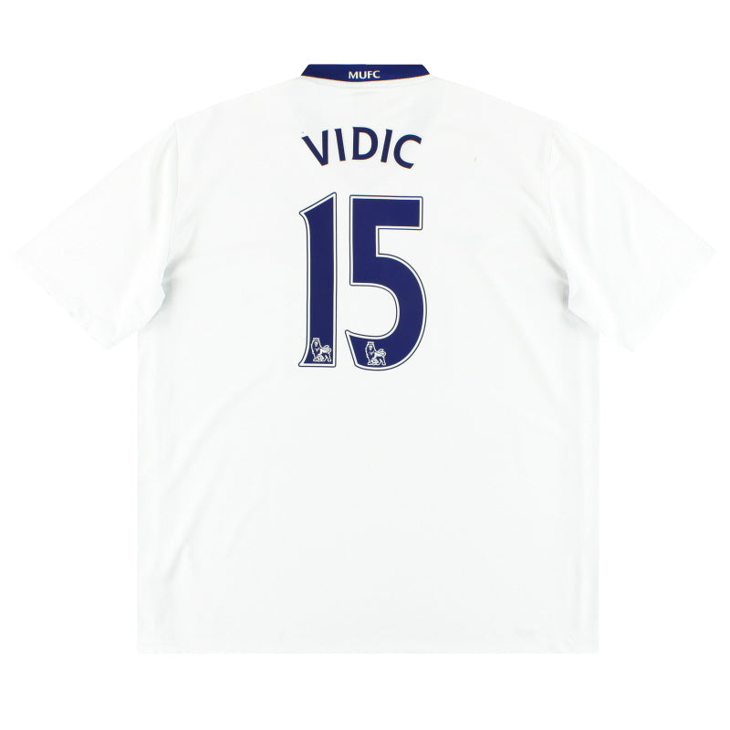 2008-09 Manchester United Nike Away Shirt Vidic #15 S