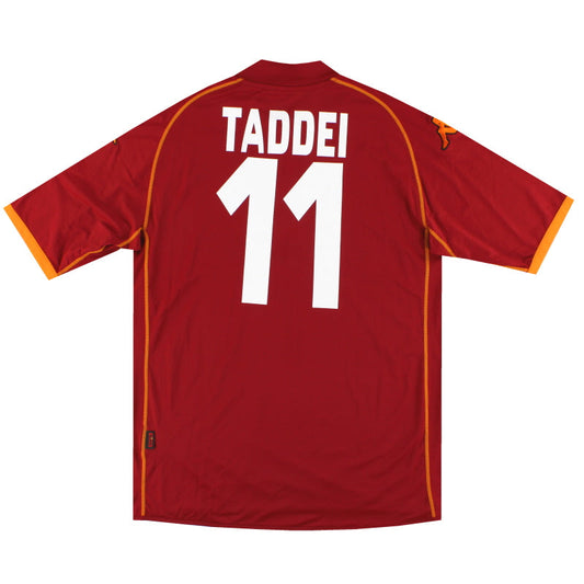 2008-09 Roma Kappa Home Shirt Taddei #11 *As New* XXL