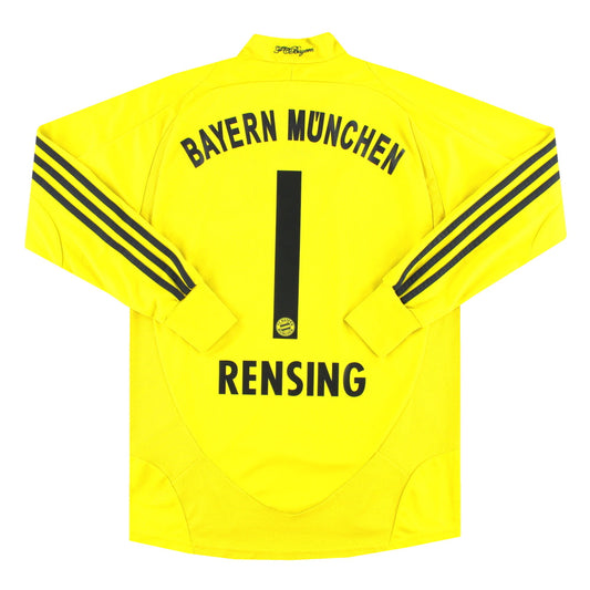 2008-09 Bayern Munich adidas Goalkeeper Shirt Rensing #1 XL.Boys