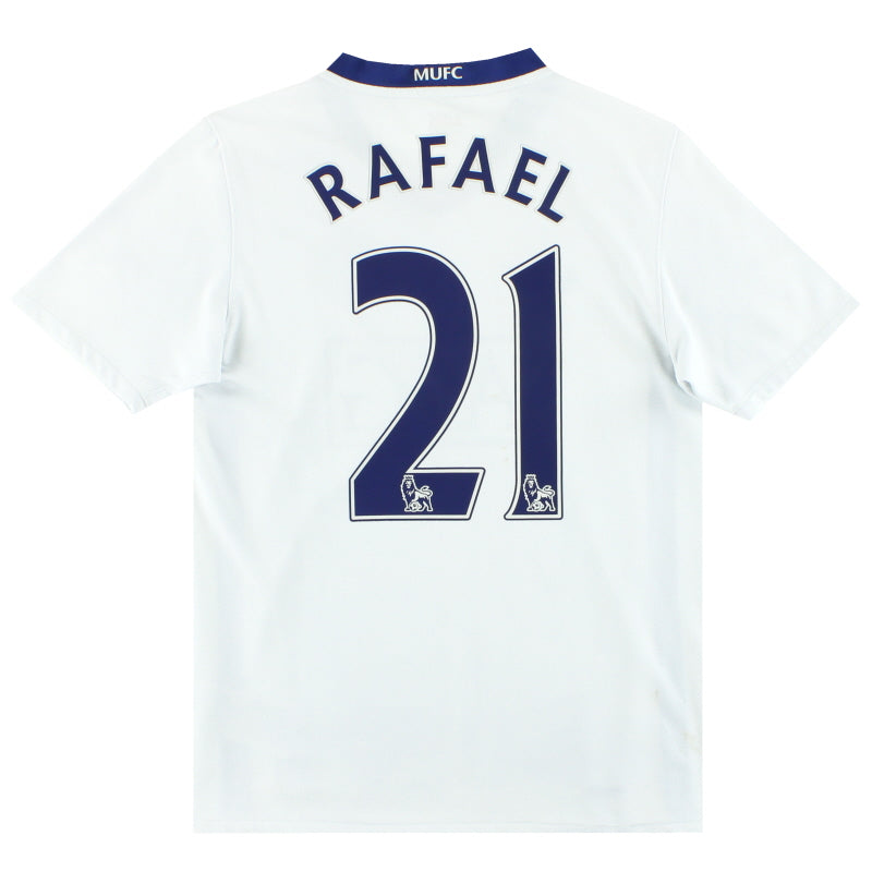 2008-10 Manchester United Nike Away Shirt Rafael #21 L.Boys