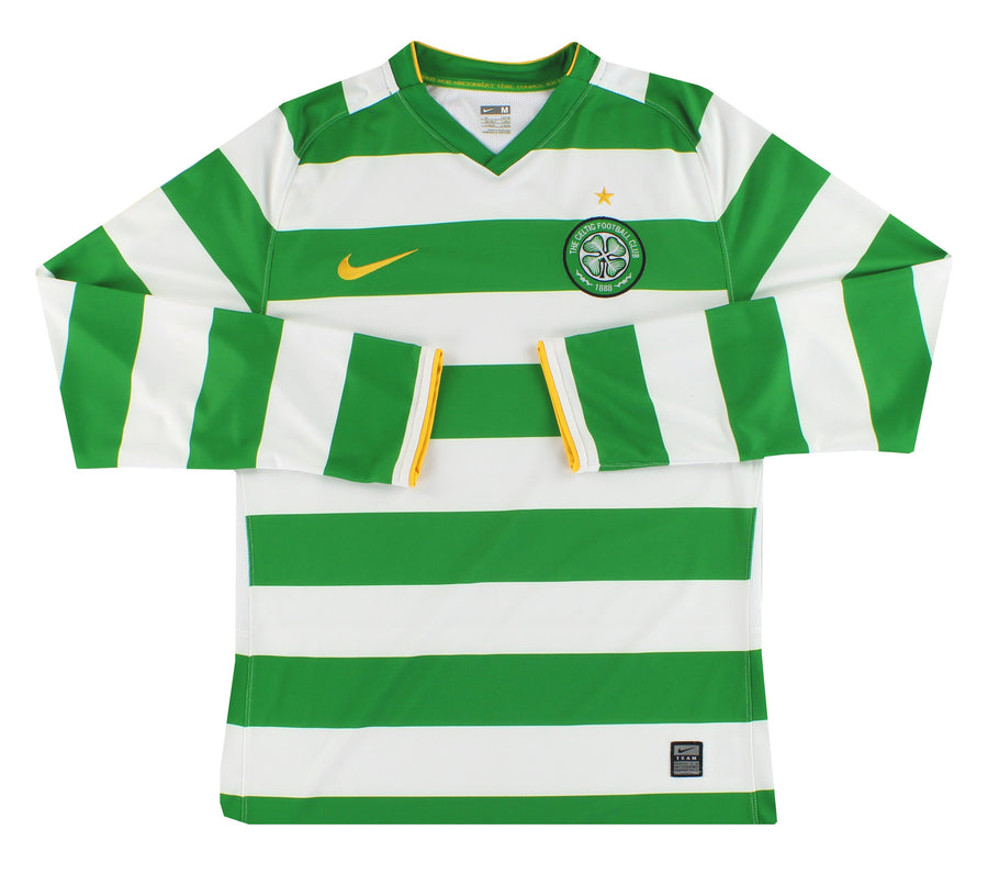 2008-10 Celtic Nike Player Issue Home Shirt L/S