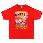 2008 Manchester United 'Double Winners' Graphic Tee XL
