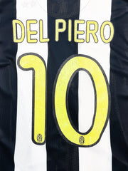 2008/09 Juventus Del Piero #10 L/S Home Shirt (L) Nike