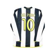 2008/09 Juventus Del Piero #10 L/S Home Shirt (L) Nike