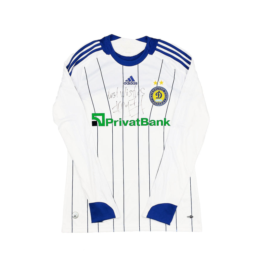 2008/10 Dynamo Kyiv #90 *Signed Shevchenko* L/S Home Shirt (M) Adidas