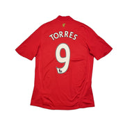 2008/10 Liverpool Torres #9 Home Shirt (S) Adidas