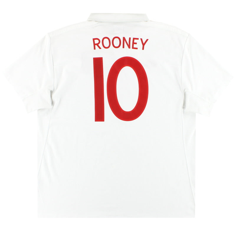 2009-10 England Umbro Home Shirt Rooney #10 XL