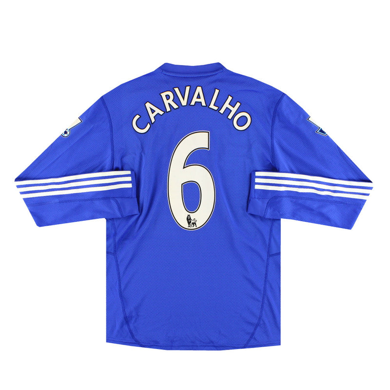 2009-10 Chelsea adidas Player Issue Home Shirt Carvalho #6 L/S