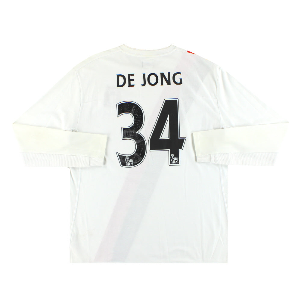 2009-10 Manchester City Umbro Third Shirt De Jong #34 L/S XL