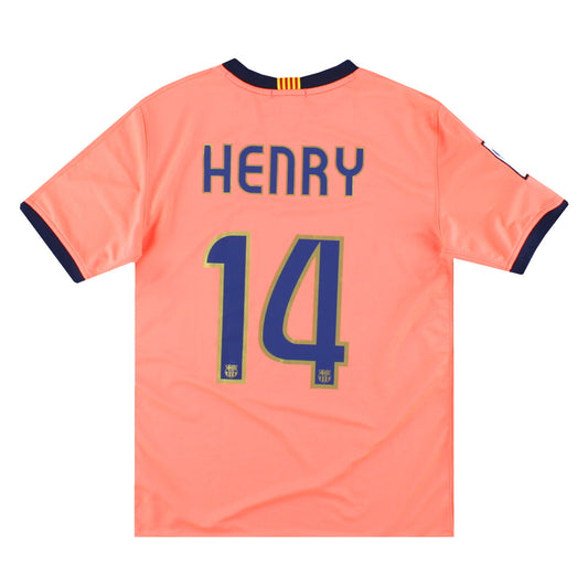 2009-11 Barcelona Nike Away Shirt Henry #14 L.Boys