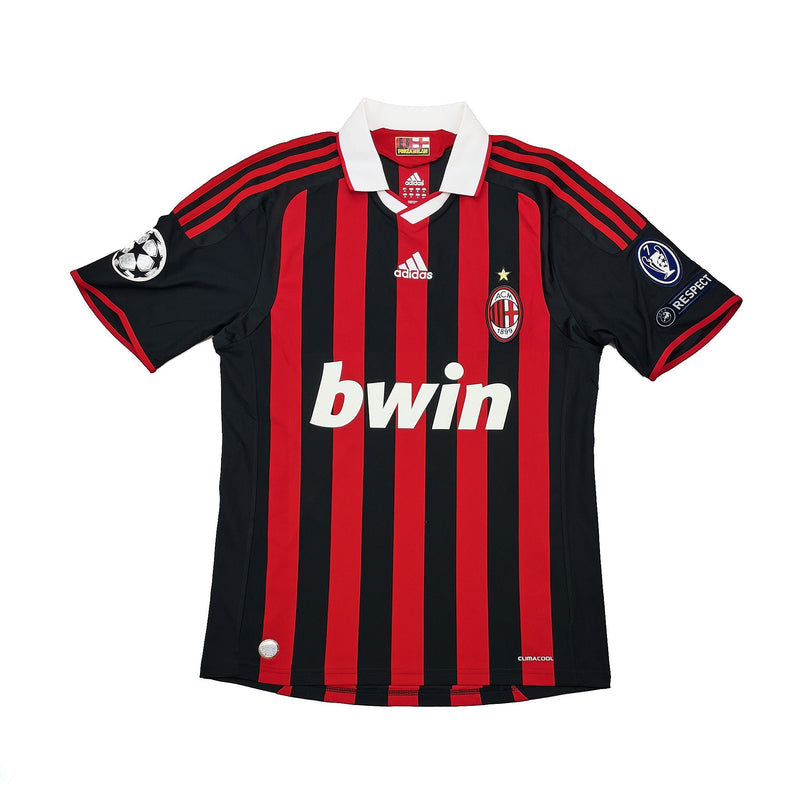 2009/10 AC Milan Ronaldinho #80 C/L Home Shirt (M) Adidas