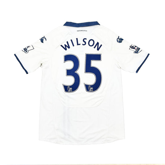 2009/10 PORTSMOUTH WILSON #35 *MATCH WORN VS* AWAY SHIRT (L) CANTERBURY