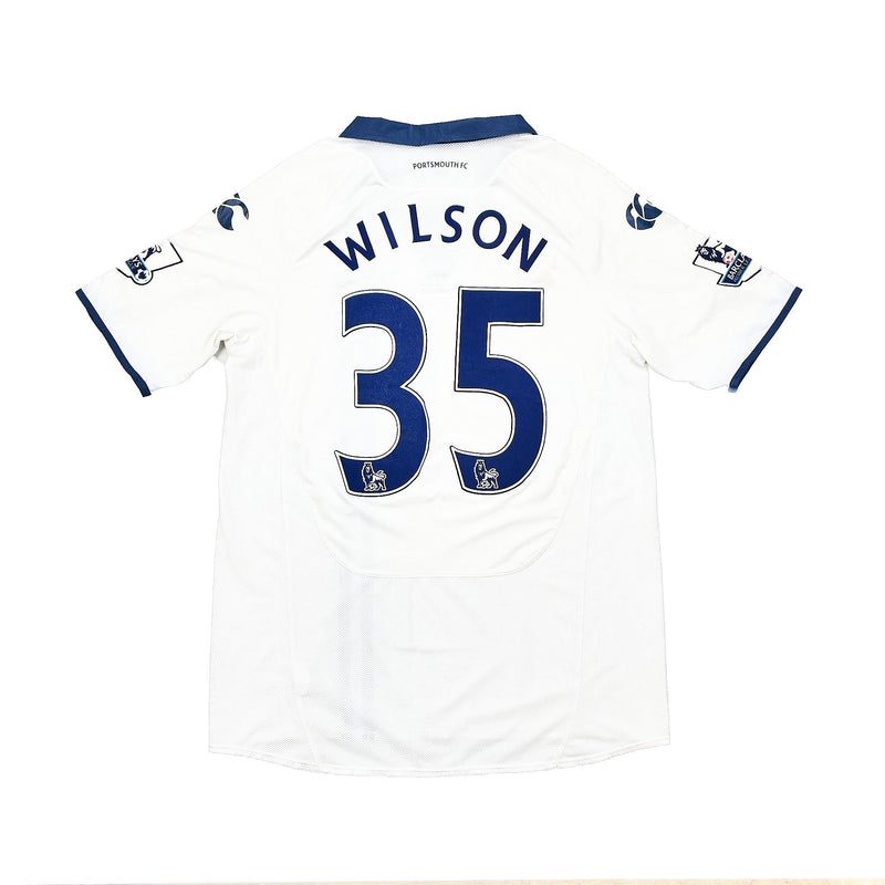 2009/10 PORTSMOUTH WILSON #35 *MATCH WORN VS* AWAY SHIRT (L) CANTERBURY